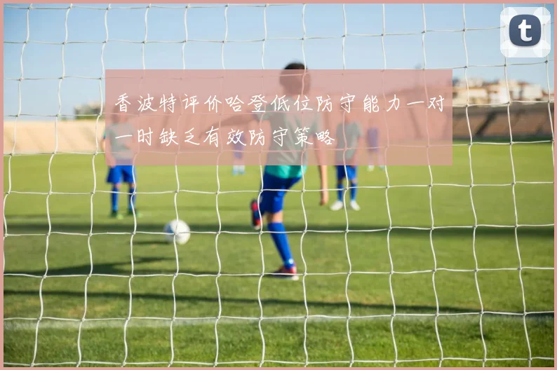 香波特评价哈登低位防守能力一对一时缺乏有效防守策略